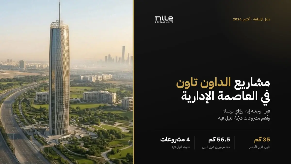 تايكون سنتر يرتفع فوق النهر الأخضر في داون تاون العاصمة الإدارية الجديدة